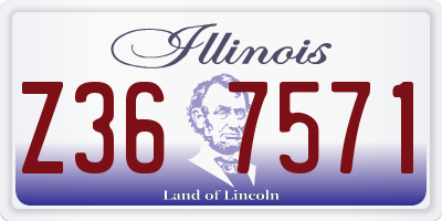 IL license plate Z367571