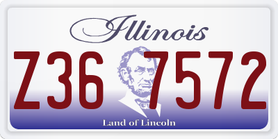 IL license plate Z367572