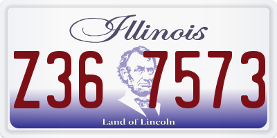 IL license plate Z367573