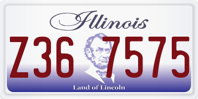 IL license plate Z367575