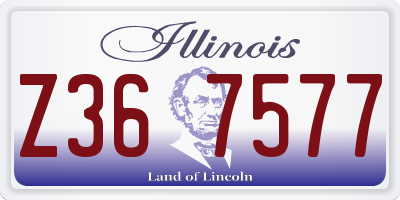 IL license plate Z367577
