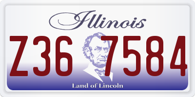 IL license plate Z367584