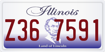 IL license plate Z367591
