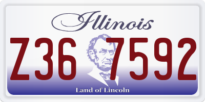 IL license plate Z367592