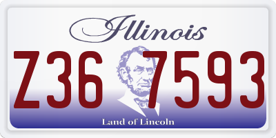 IL license plate Z367593