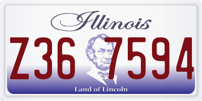 IL license plate Z367594