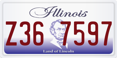 IL license plate Z367597