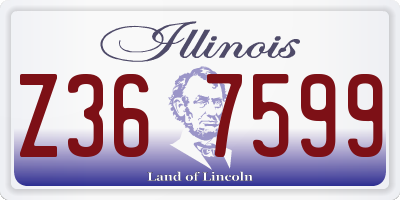 IL license plate Z367599