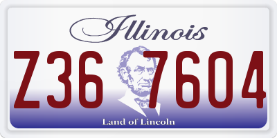IL license plate Z367604