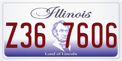 IL license plate Z367606