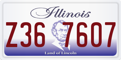 IL license plate Z367607
