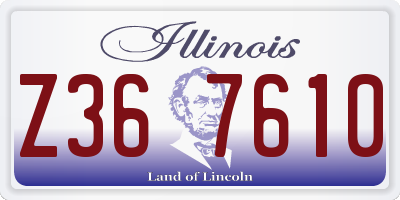IL license plate Z367610