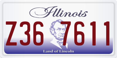 IL license plate Z367611