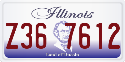 IL license plate Z367612