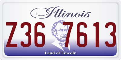 IL license plate Z367613