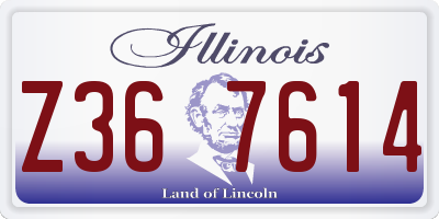 IL license plate Z367614