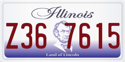 IL license plate Z367615