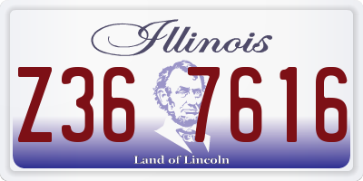 IL license plate Z367616