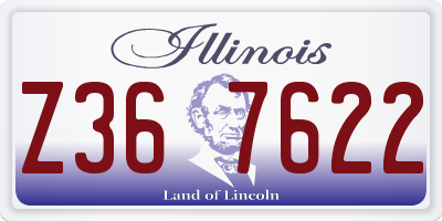 IL license plate Z367622