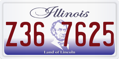 IL license plate Z367625