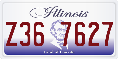IL license plate Z367627