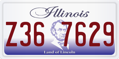 IL license plate Z367629