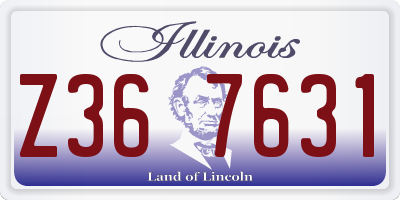 IL license plate Z367631