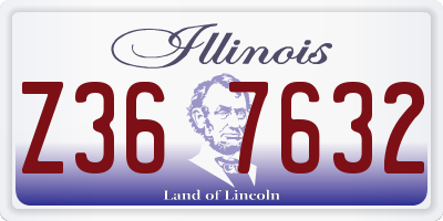 IL license plate Z367632