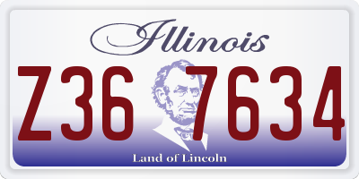 IL license plate Z367634