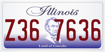 IL license plate Z367636