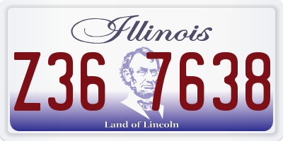 IL license plate Z367638