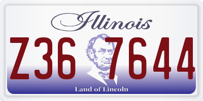 IL license plate Z367644