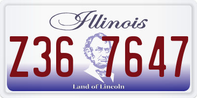 IL license plate Z367647