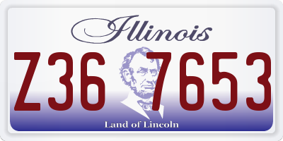 IL license plate Z367653