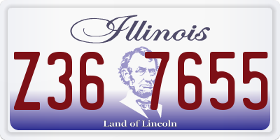 IL license plate Z367655