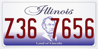 IL license plate Z367656