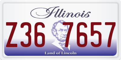 IL license plate Z367657