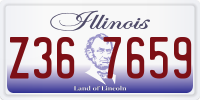 IL license plate Z367659