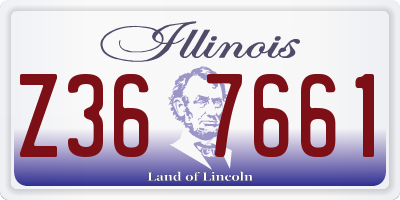 IL license plate Z367661