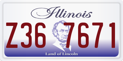 IL license plate Z367671