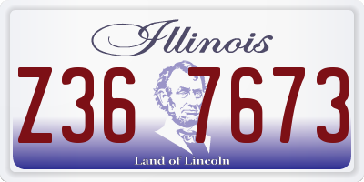 IL license plate Z367673
