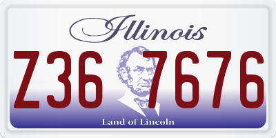 IL license plate Z367676