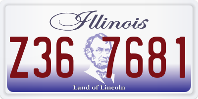 IL license plate Z367681