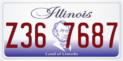 IL license plate Z367687