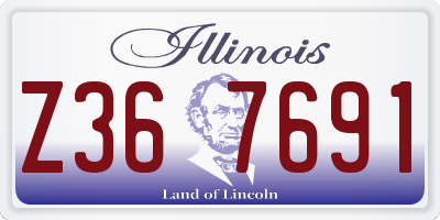 IL license plate Z367691
