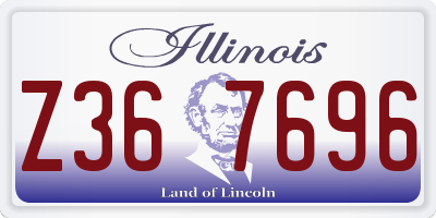 IL license plate Z367696