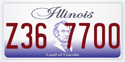 IL license plate Z367700