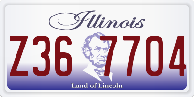 IL license plate Z367704