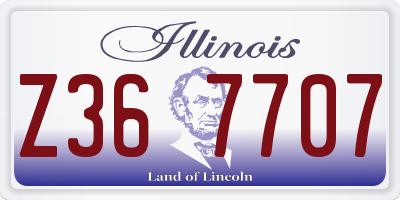 IL license plate Z367707