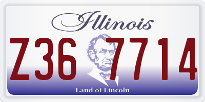 IL license plate Z367714